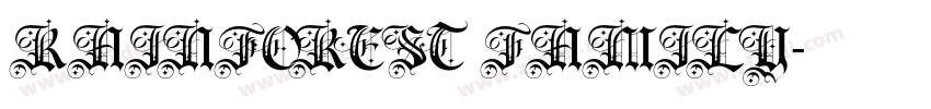 RAINFOREST FAMILY字体转换